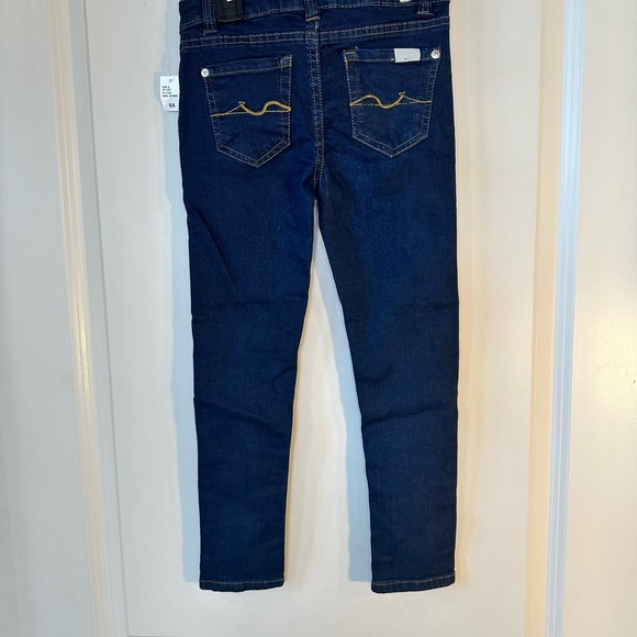 NEW 7 For All Mankind Dark Wash Stretch Skinny Jeans, size 6X - Picture 8 of 9